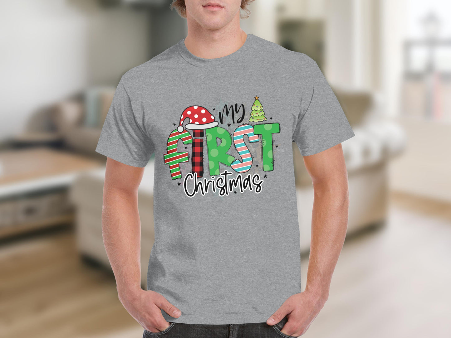 My First Christmas T-Shirt Festive Design Holiday Apparel