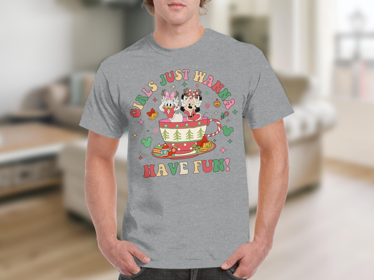 Girls Just Wanna Have Fun Graphic T-Shirt