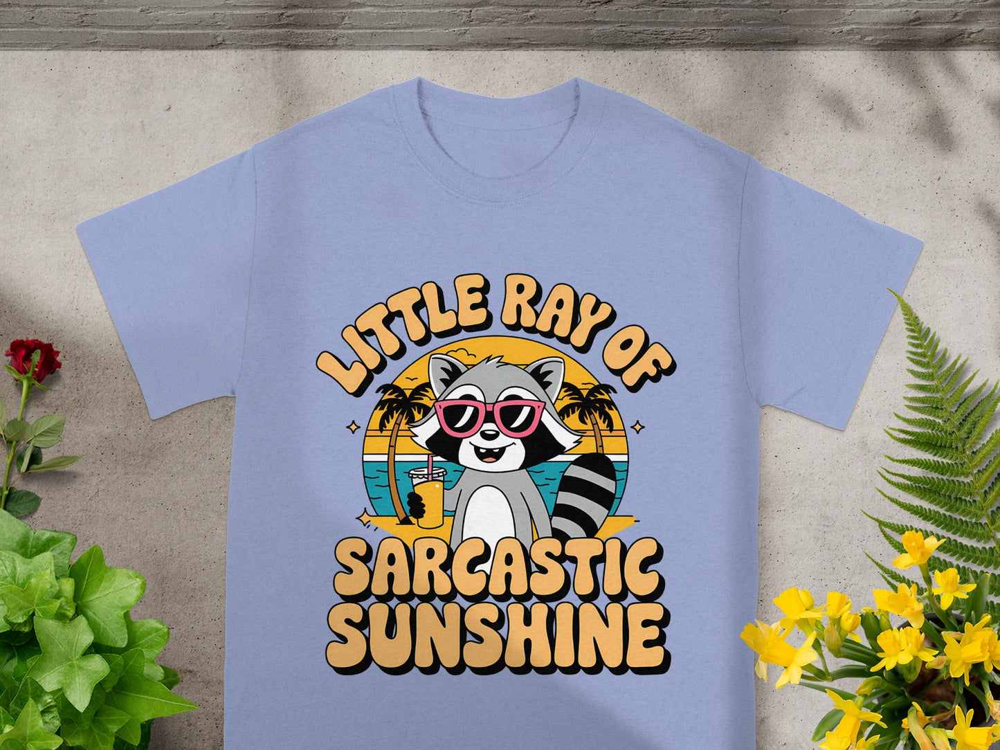 Little Ray of Sarcastic Sunshine Raccoon Tee