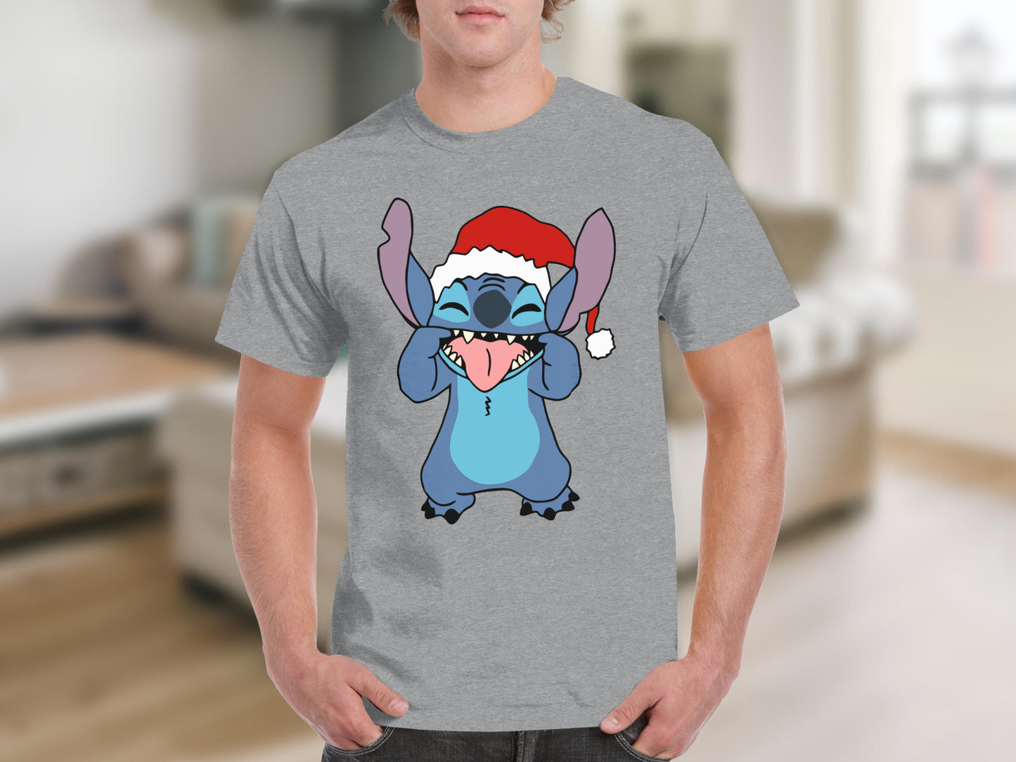 Cute Christmas Character with Santa Hat T-Shirt