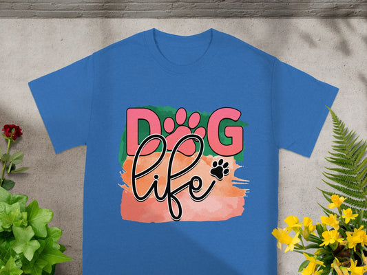 Dog Life Graphic Tee for Pet Lovers Casual Top