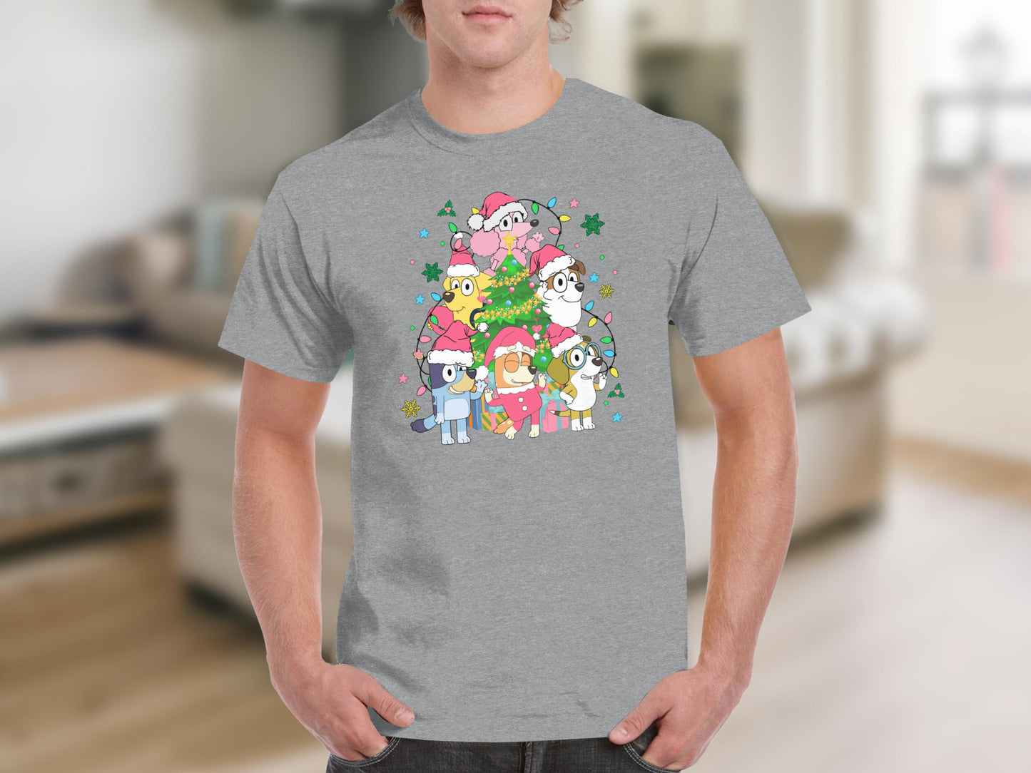 Cute Holiday Cartoon Characters Graphic T-Shirt