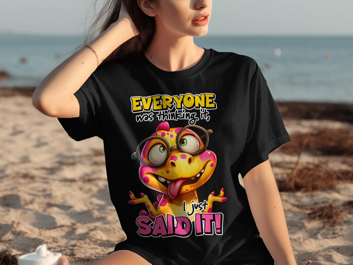 Funny Frog Everyone Was Thinking It Graphic T-shirt