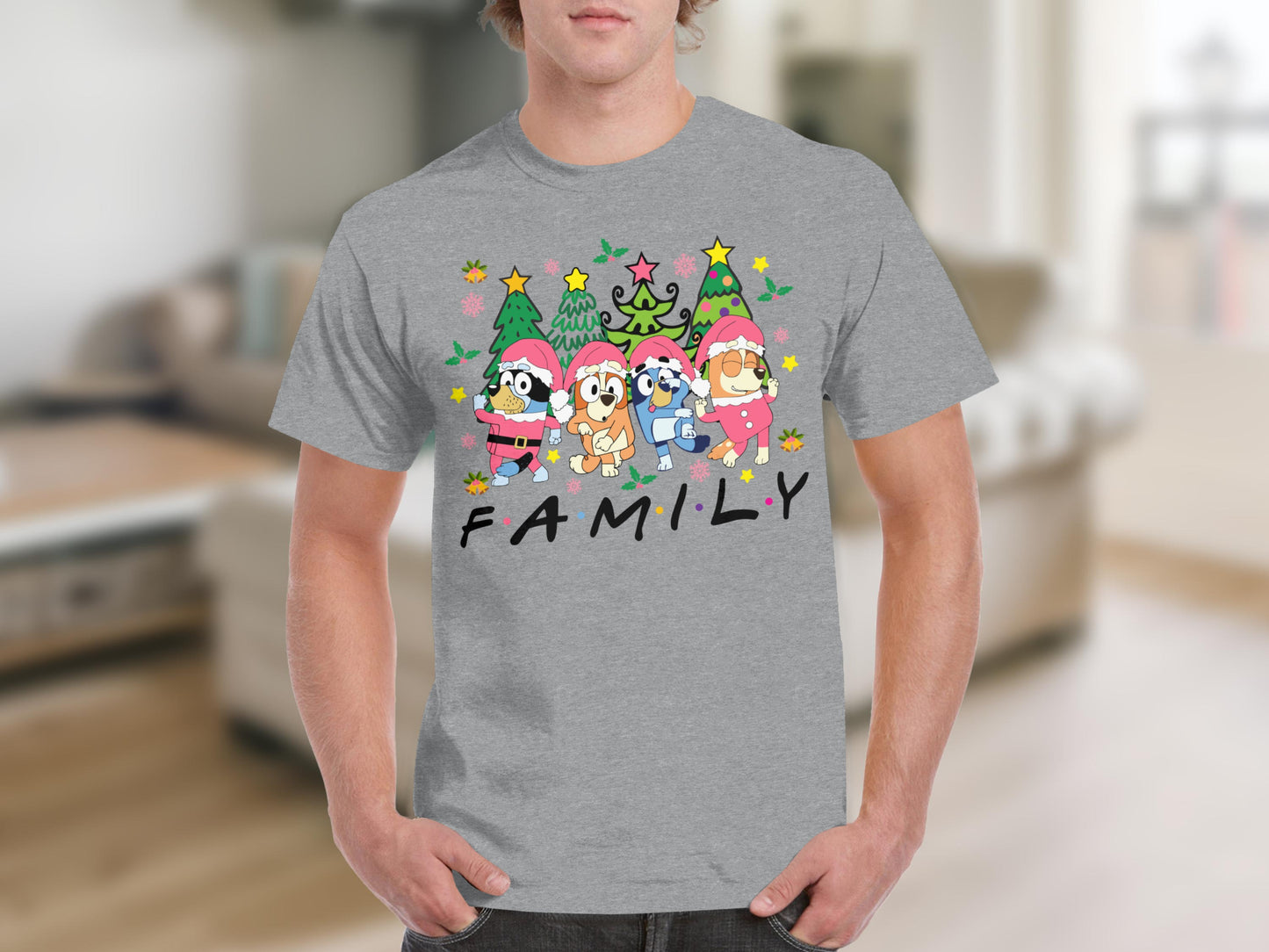Festive Cartoon Family Holiday Christmas T-Shirt