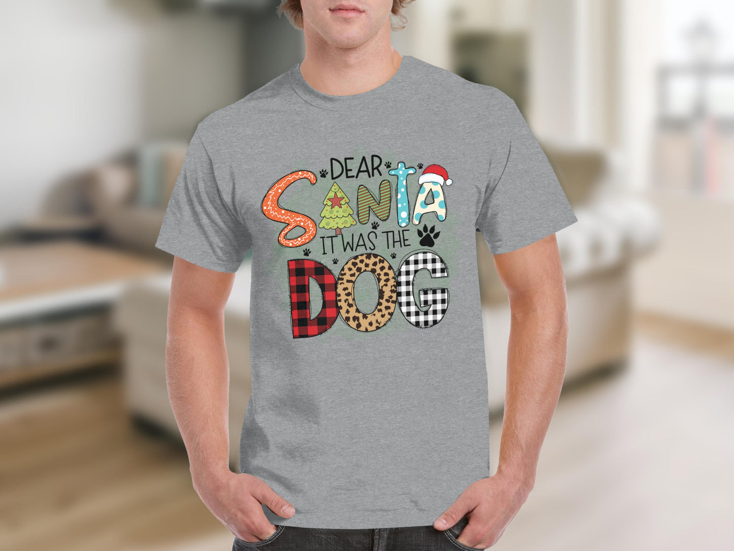 Dear Santa It Was the Dog Funny Christmas T-Shirt