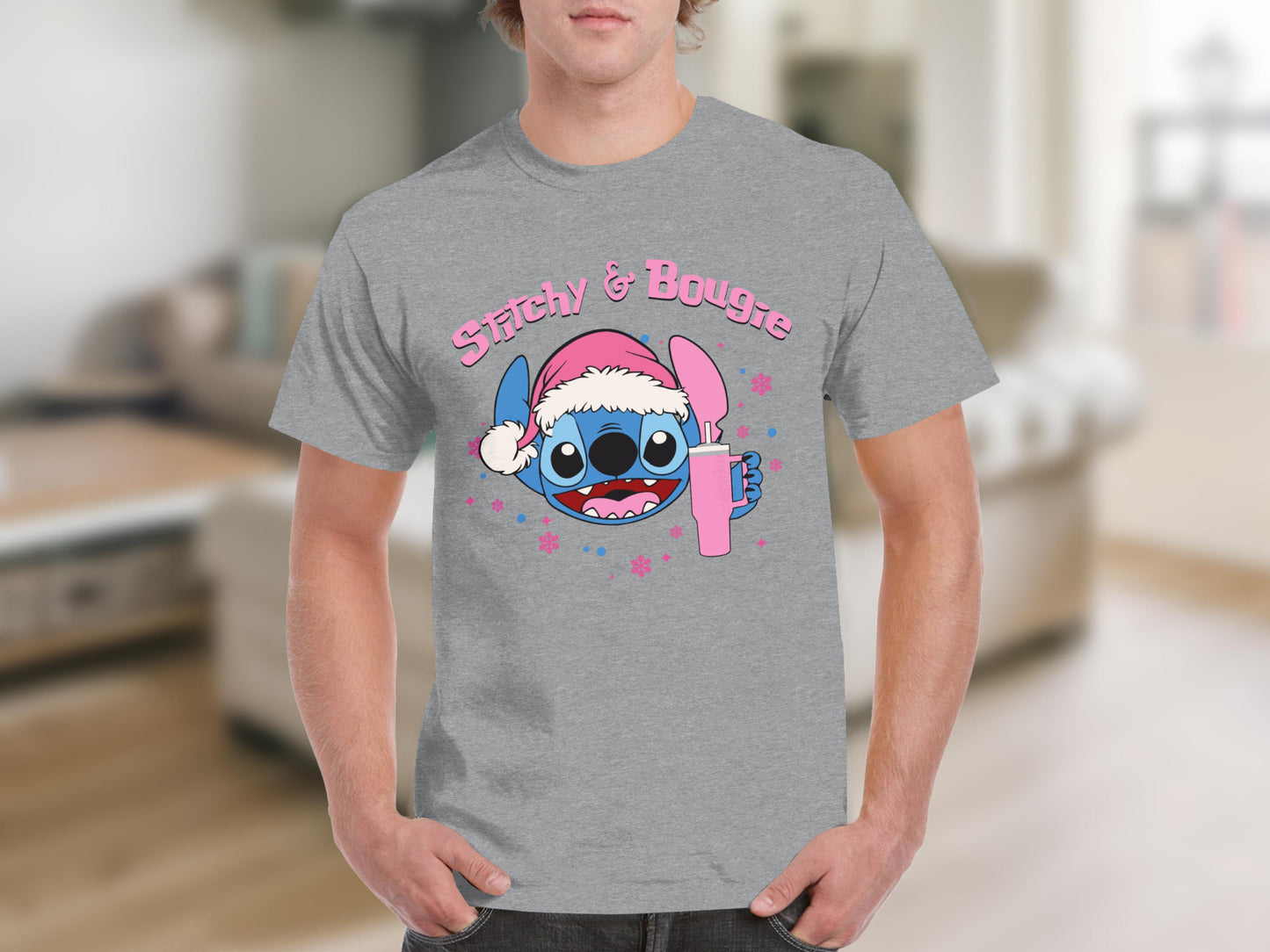 Stichy & Bougie Holiday Design Short Sleeve Shirt