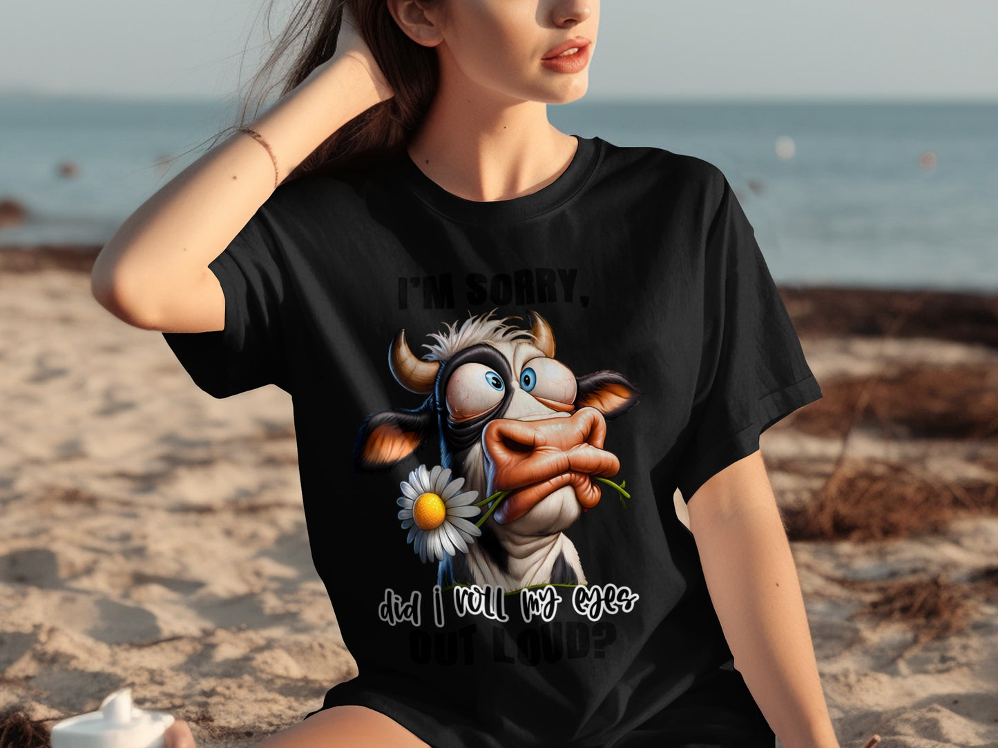 Funny Cow Graphic Did I Roll My Eyes Out Loud Shirt