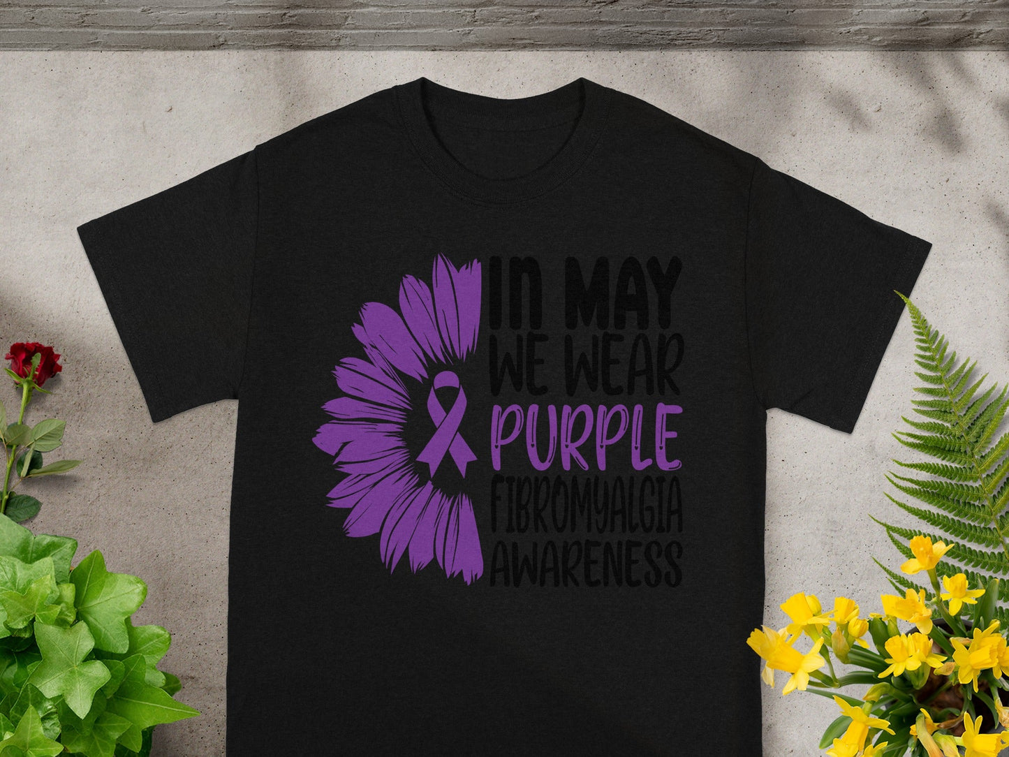 In May We Wear Purple Fibromyalgia Awareness Shirt