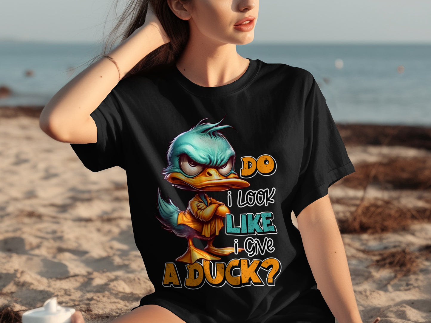 Do I Look Like I Give a Duck Funny Graphic T-Shirt