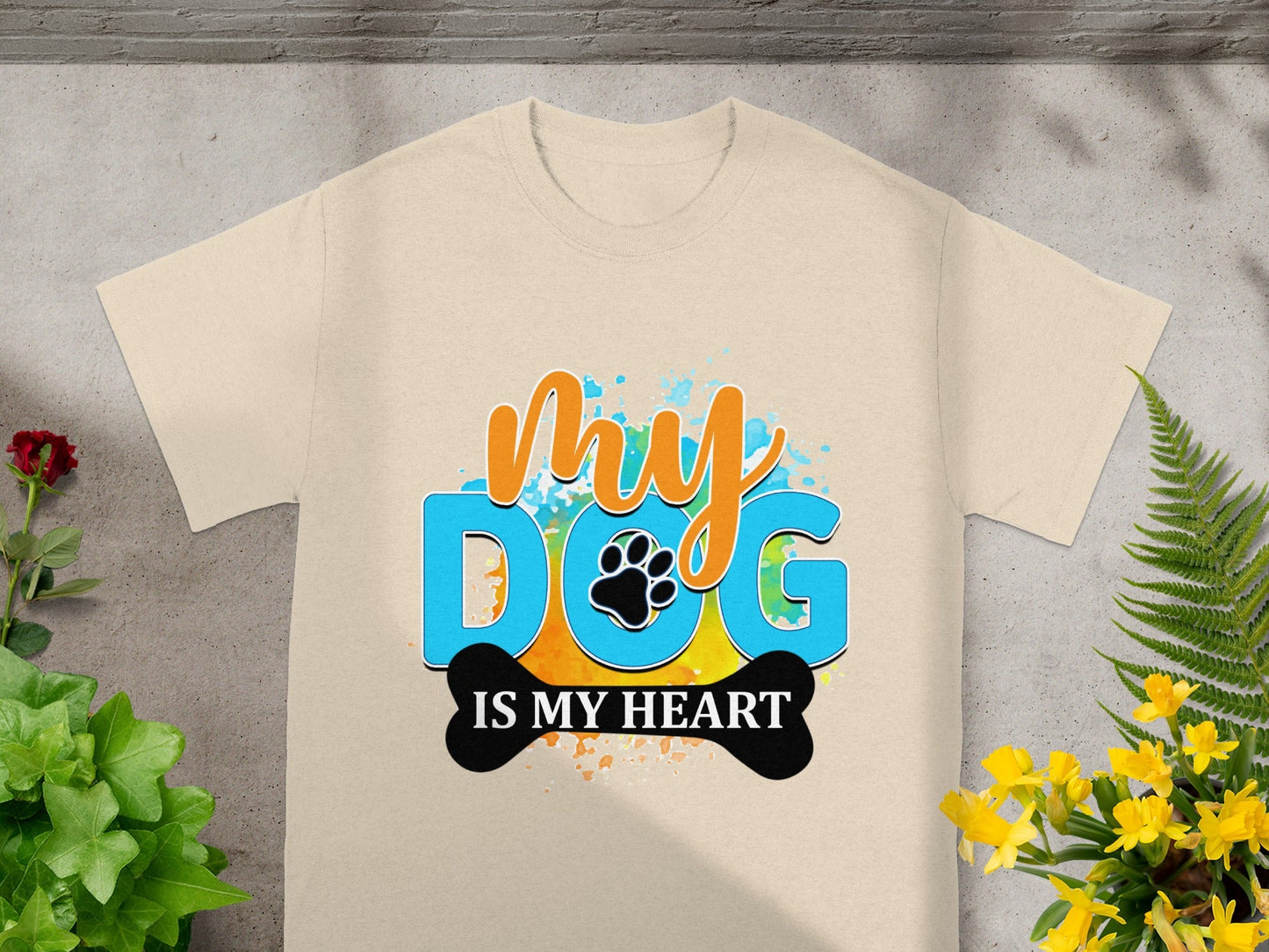 My Dog Is My Heart Graphic T-Shirt Design