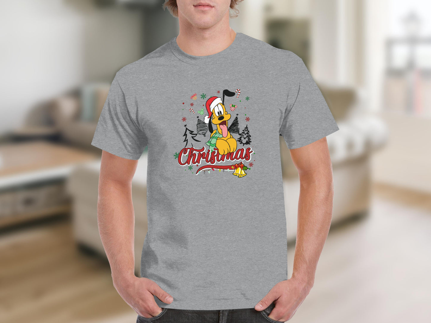 Pluto Christmas Design T-Shirt Perfect Holiday Gift