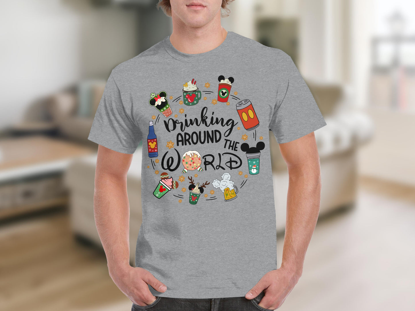 Drinking Around The World Graphic T-shirt