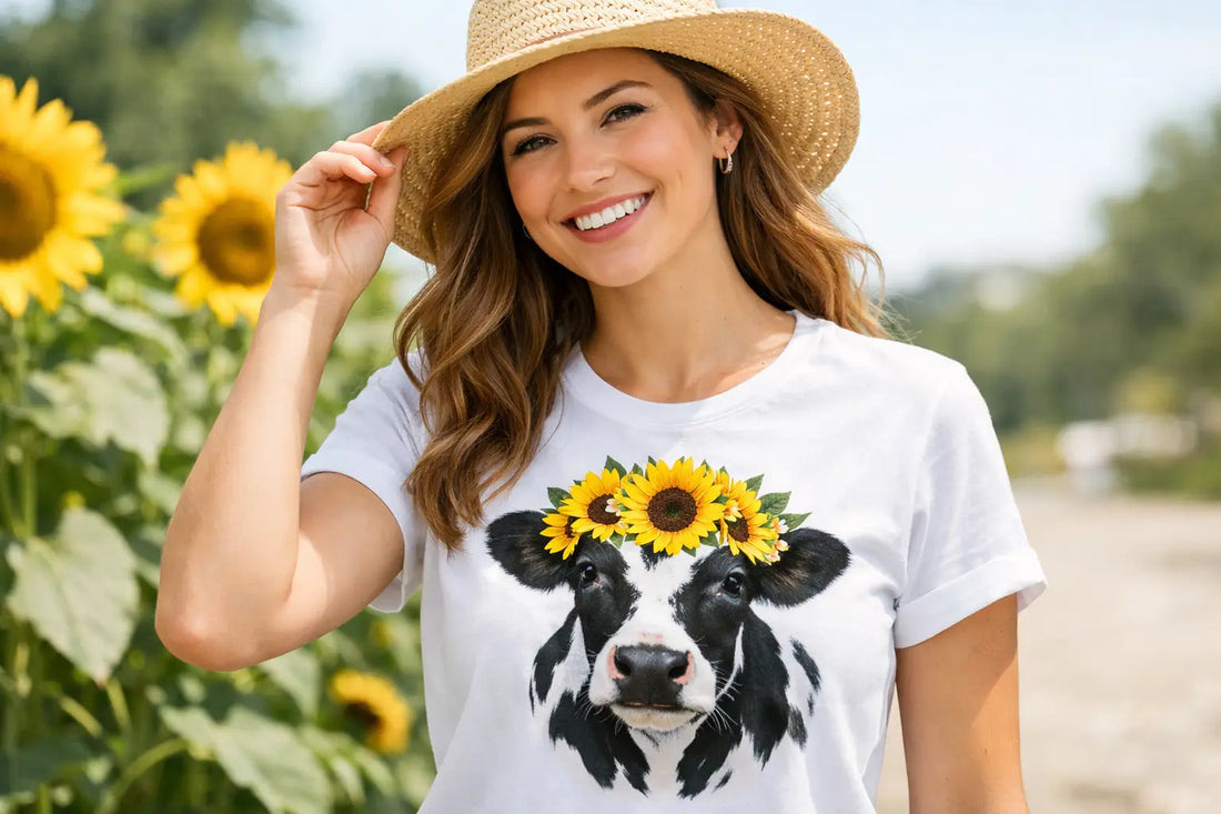 Sunflower Cow T Shirt Style That Gets Smiles