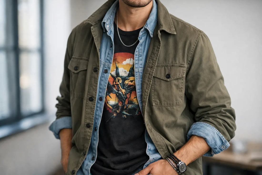 How to Layer Graphic Tees Without Hiding Them