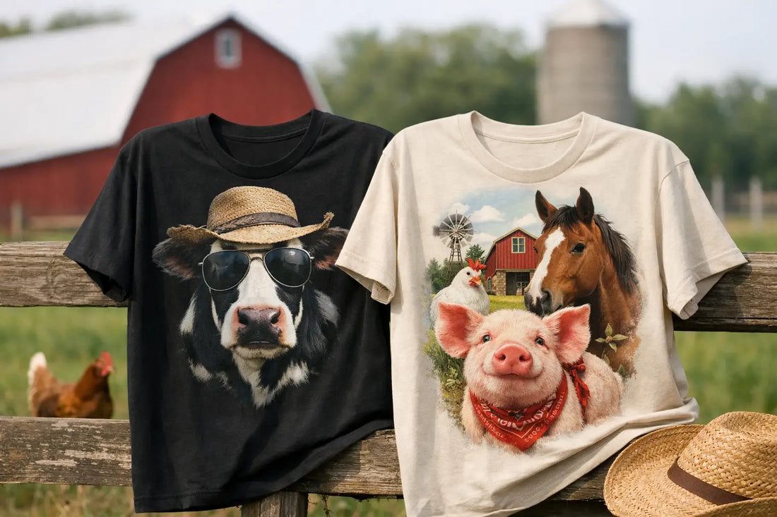 Farm Animal Graphic Shirts With Barnyard Energy