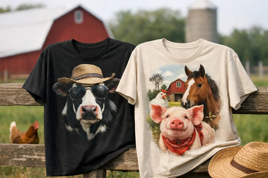 Farm Animal Graphic Shirts With Barnyard Energy