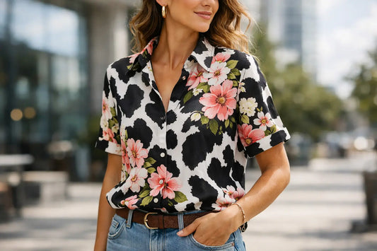 Cow Print Floral Shirt Style That Actually Works