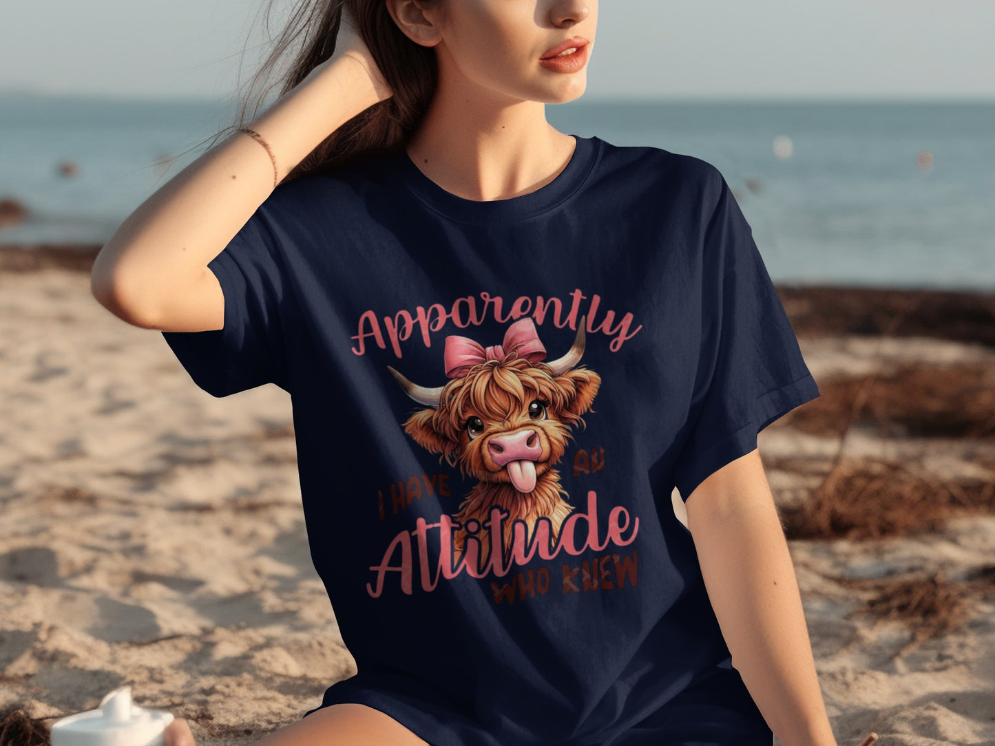 Apparently I Have A Cow Attitude Who Knew T-shirt