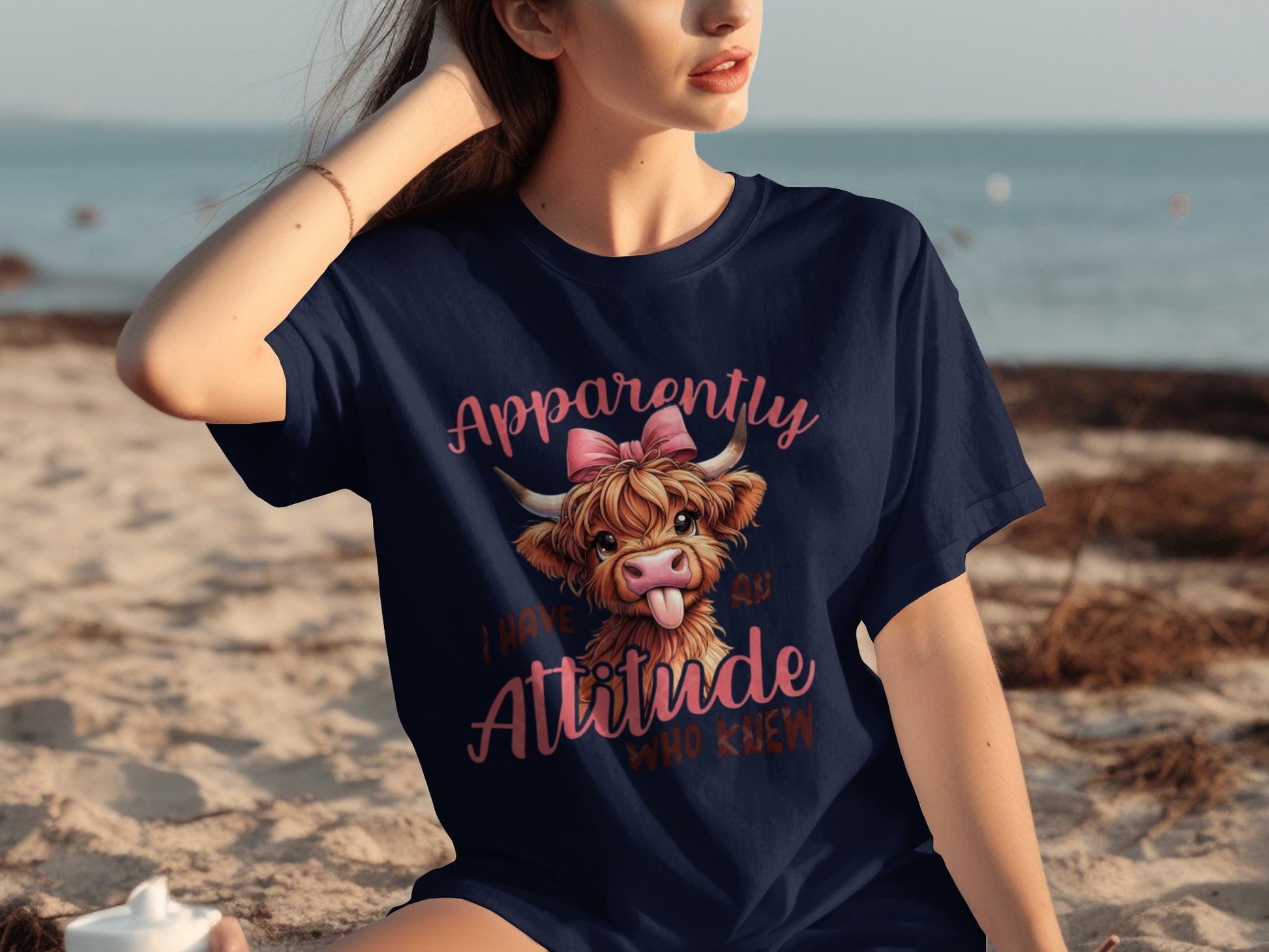 Apparently I Have A Cow Attitude Who Knew T-shirt