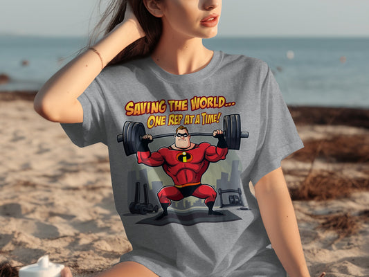 Saving the World One Rep at a Time T-shirt
