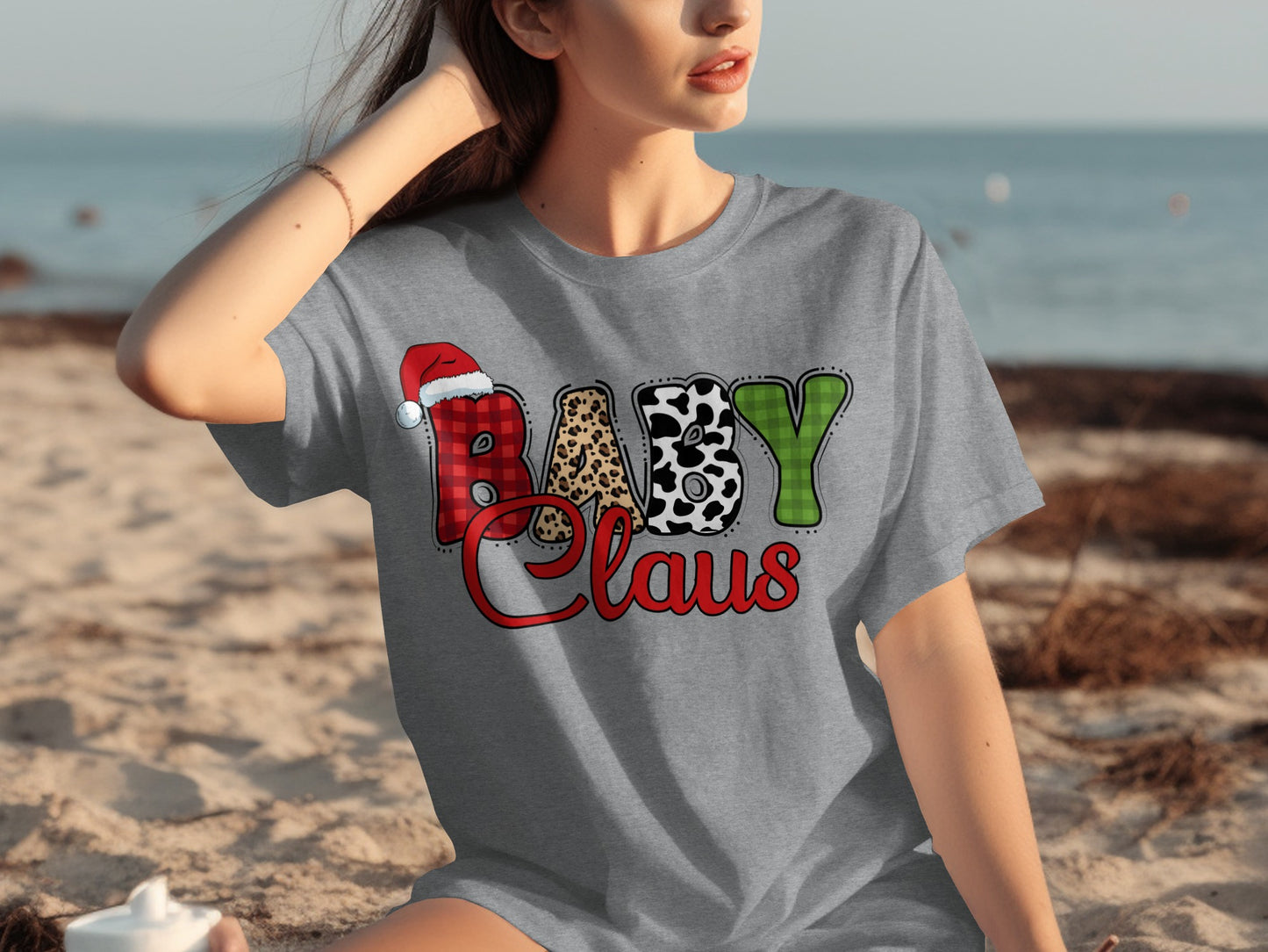 Baby Claus Christmas Graphic Tee Holiday Shirt
