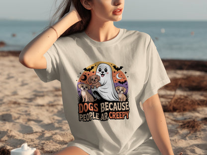 Dogs Because People Are Creepy Halloween T-shirt