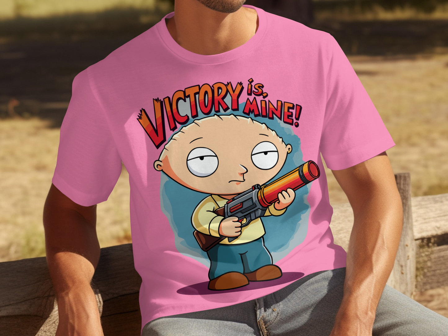Victory Is Mine Graphic Stewie Tee Shirt