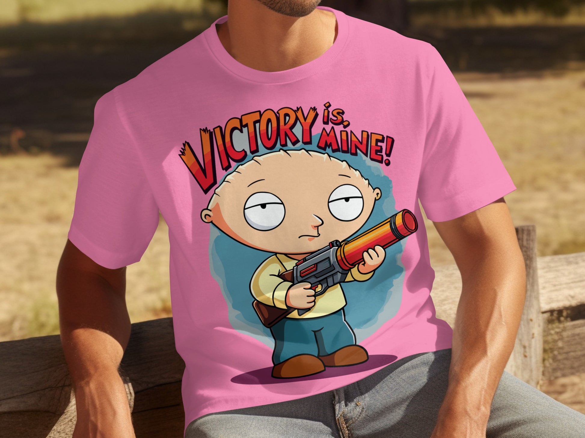 Victory Is Mine Graphic Stewie Tee Shirt