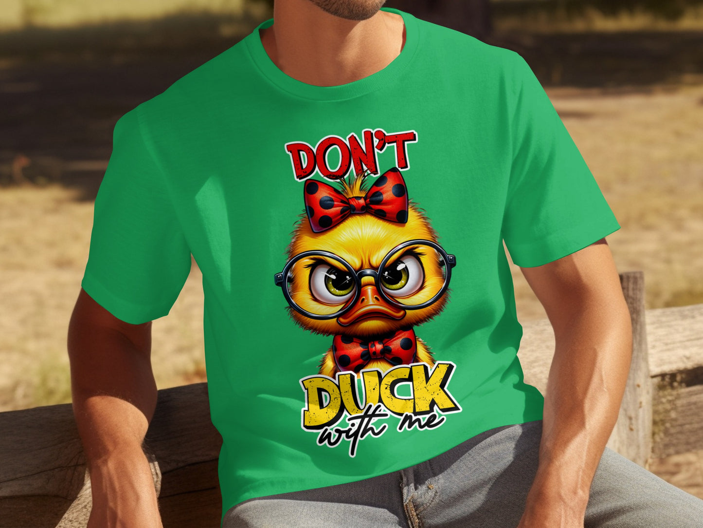 DON'T Duck With Me Funny Cartoon Duck T-Shirt