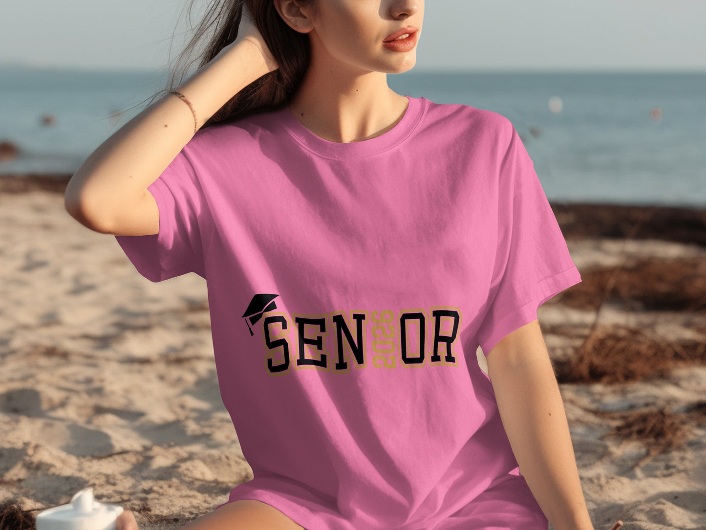 Senior 2023 Pink T-Shirt for Graduating Students