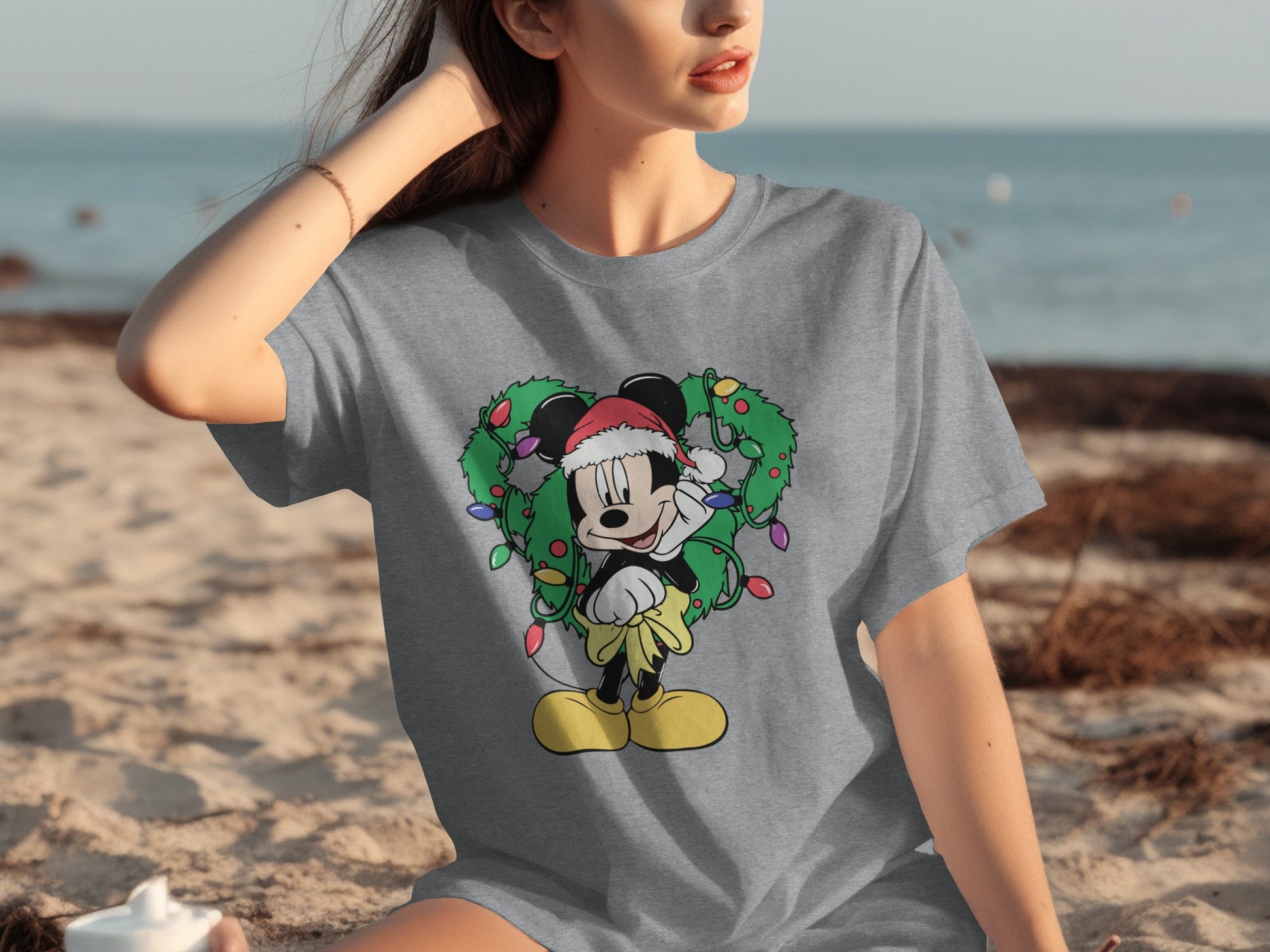 Christmas Mickey Mouse Holiday Lights T-Shirt