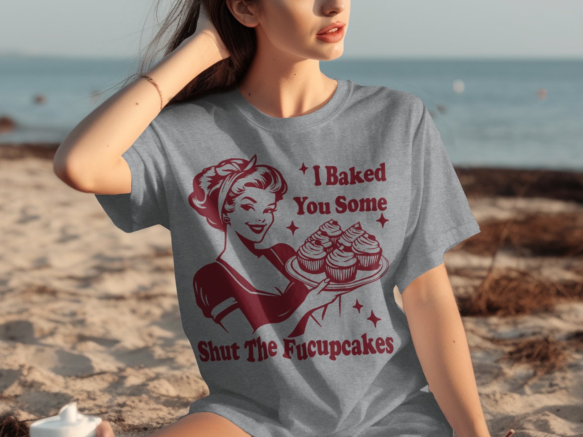 I Baked You Some Shut The Fucupcakes Graphic Tee