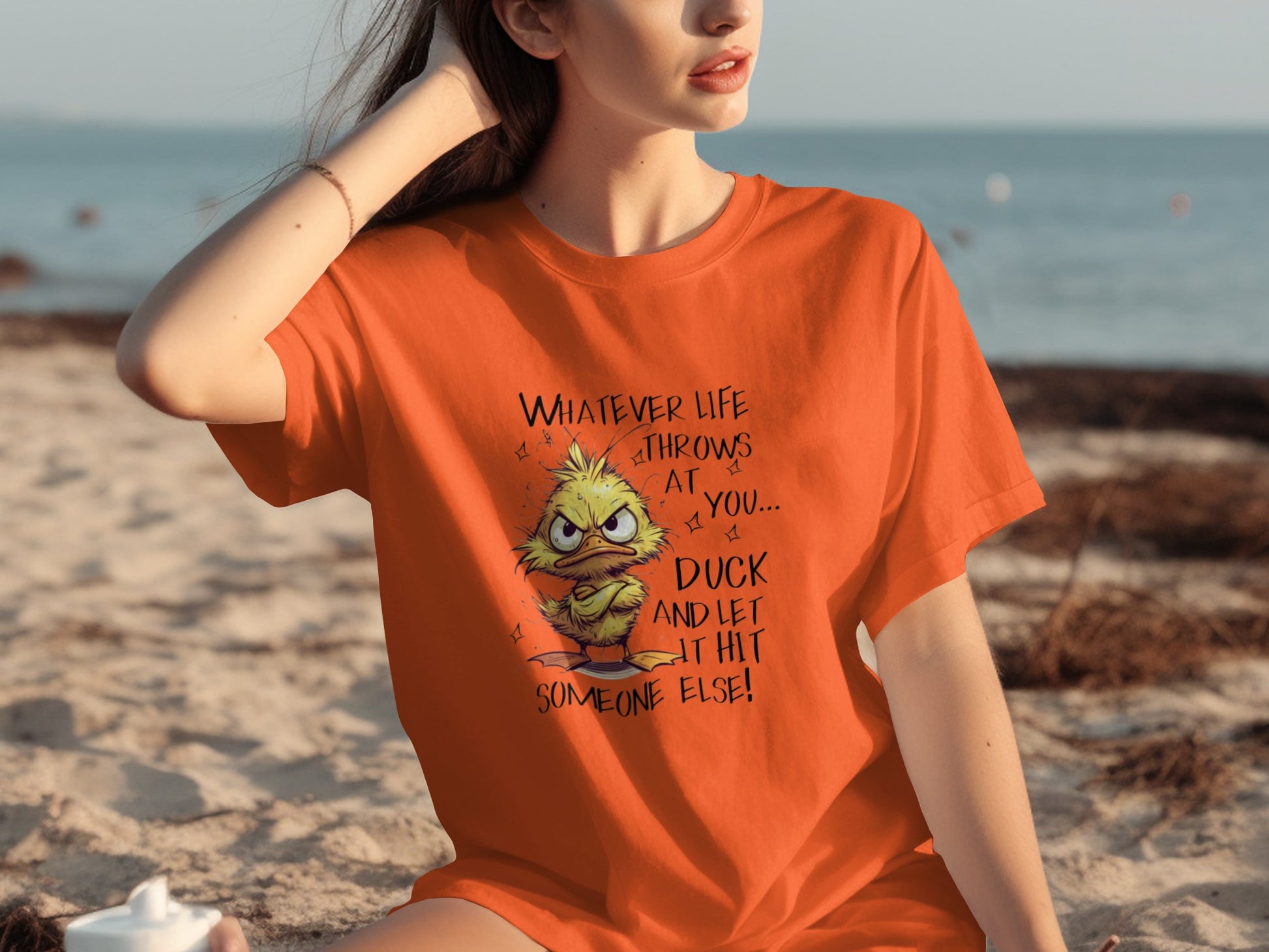 Whatever Life Throws At You Duck Funny T-Shirt