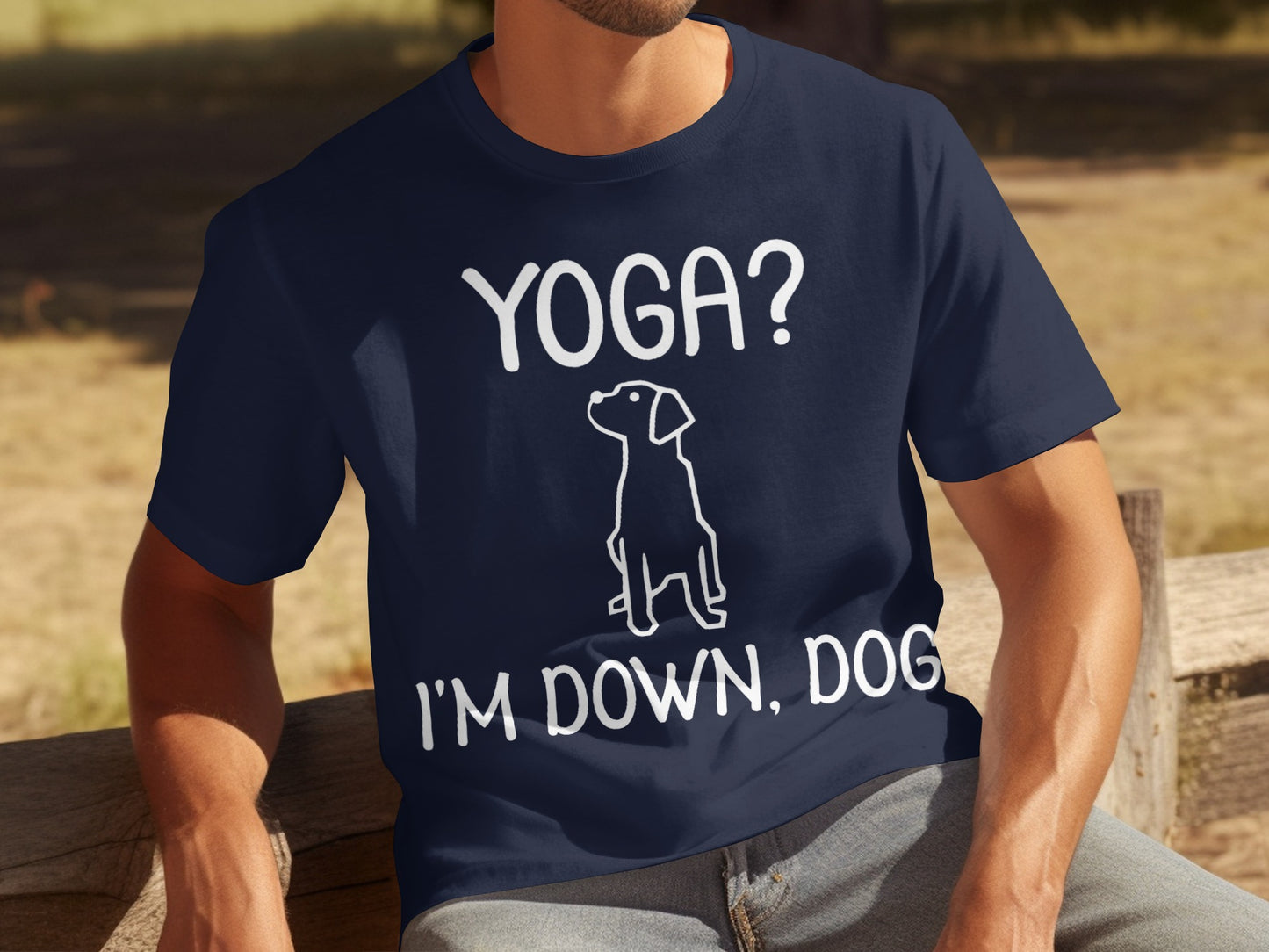 Yoga I'm Down Dog Graphic Tee for Casual Style Shirt