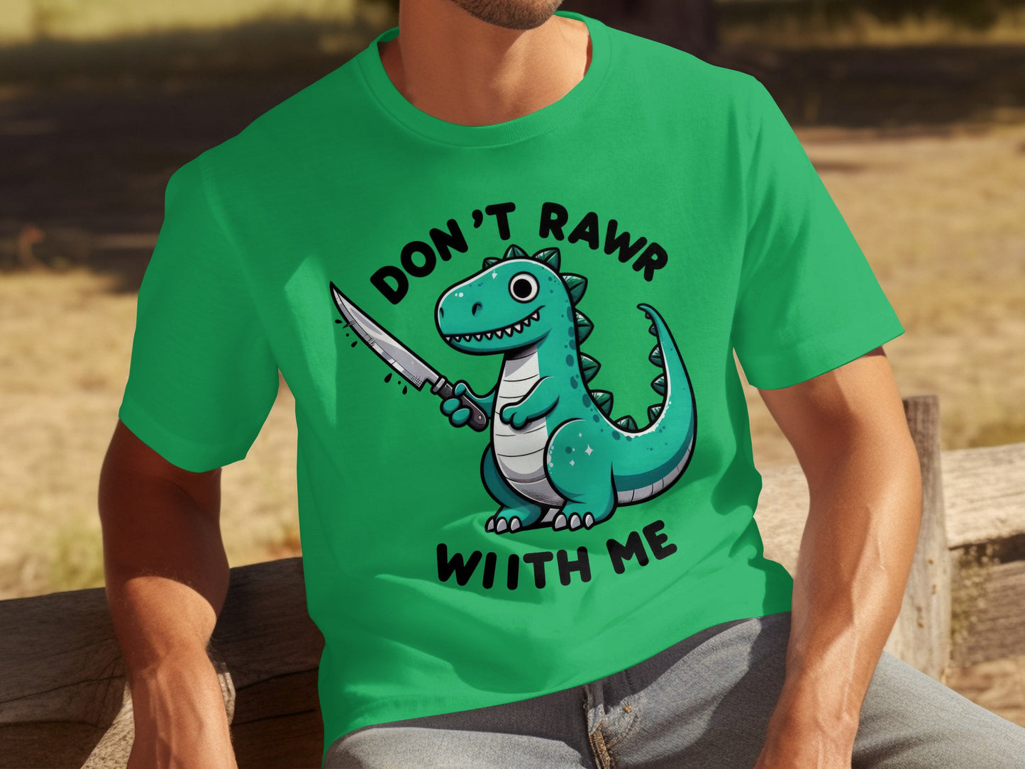 Don't Rawr With Me Dinosaur Graphic T-shirt