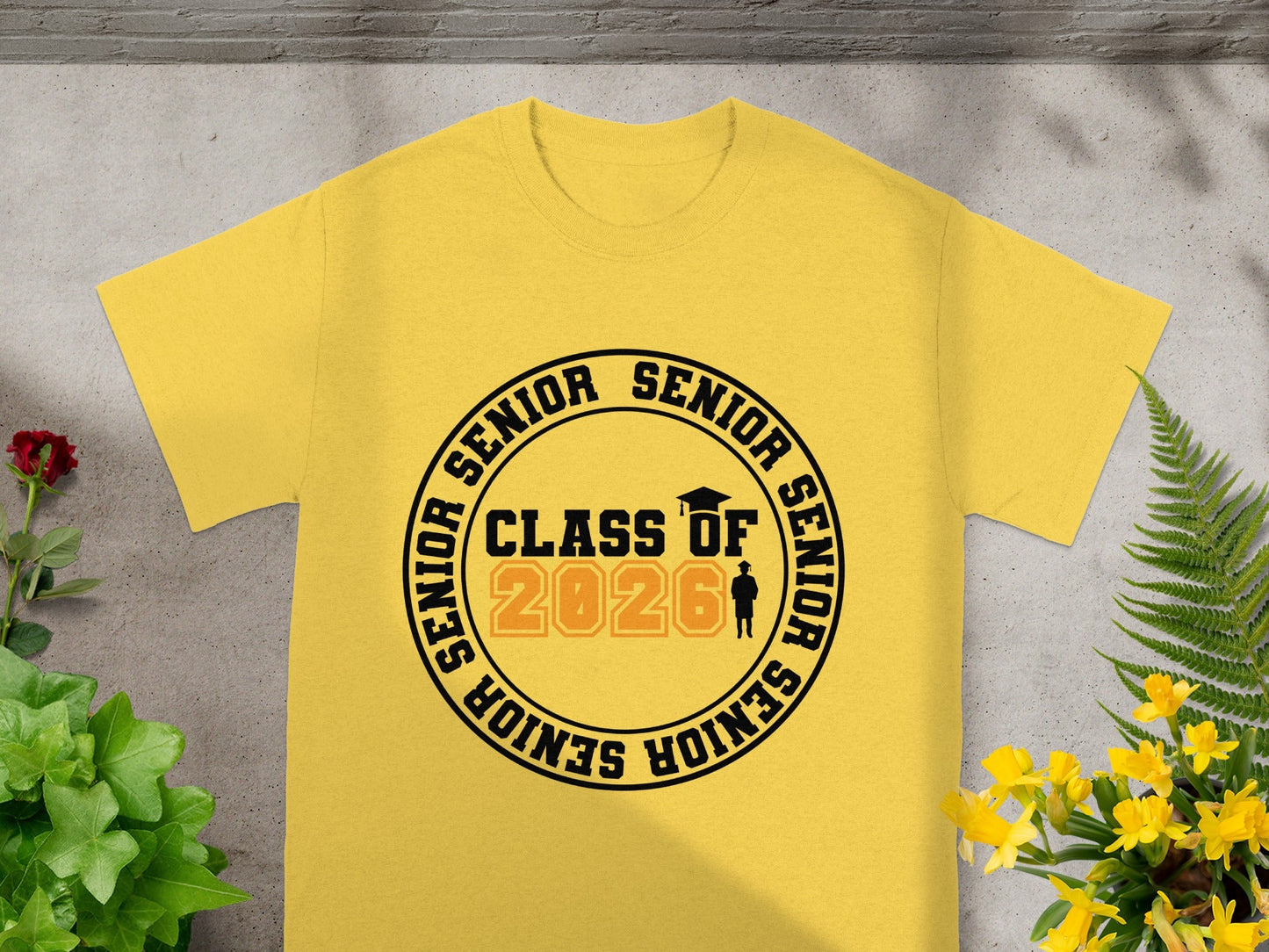 Senior Class of 2026 Graduation Yellow T-Shirt Product