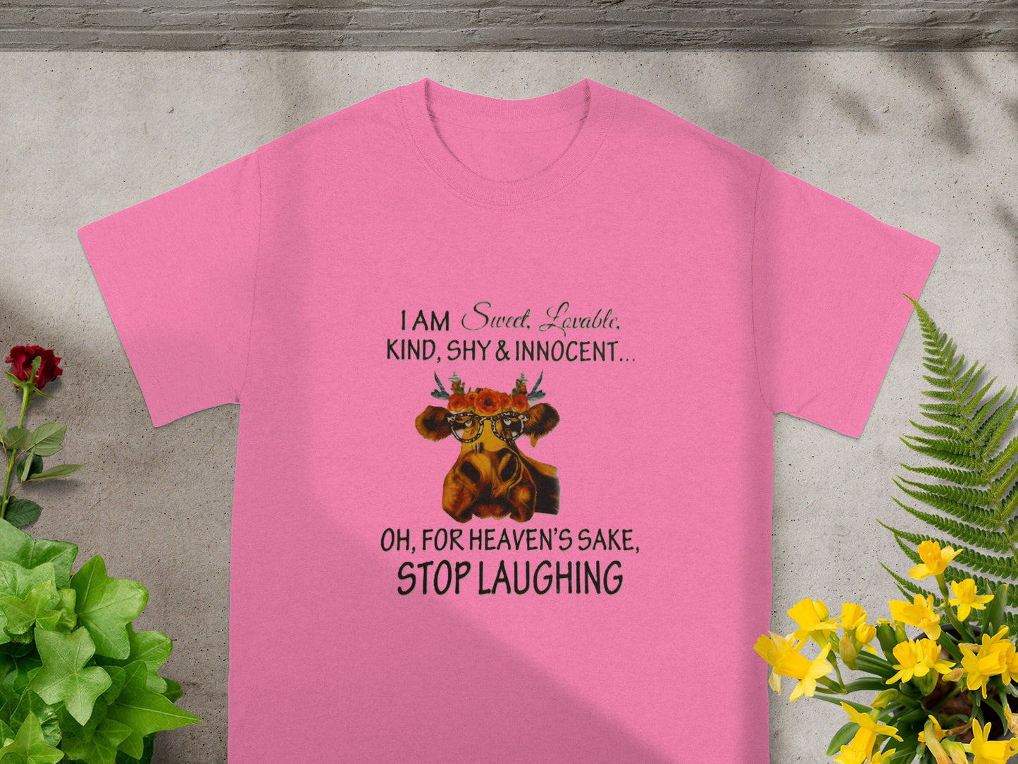 I Am Sweet Lovable Kind Shy Innocent Stop Laughing T-Shirt