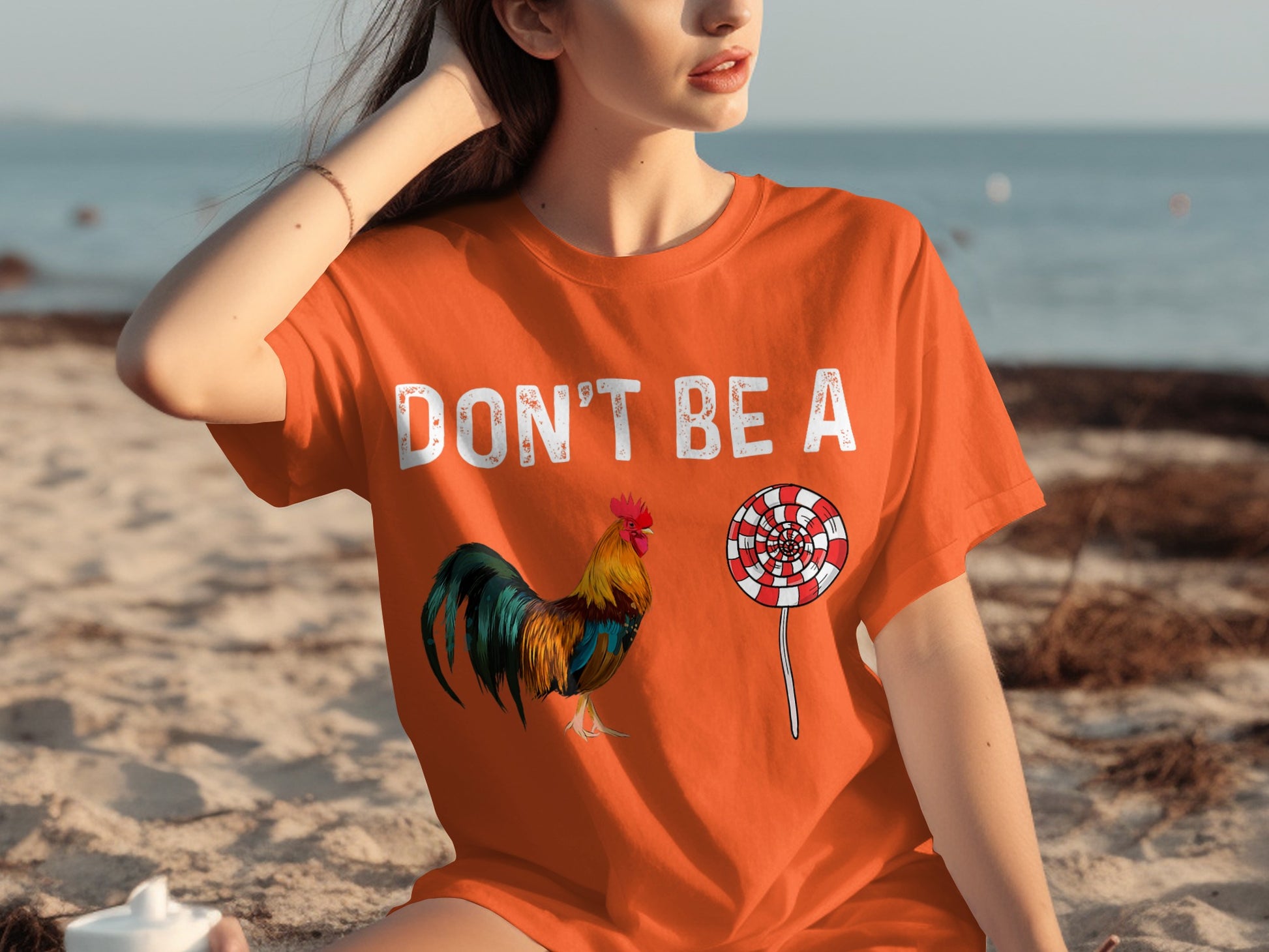 Don't Be a Rooster Lollipop Funny Graphic Shirt