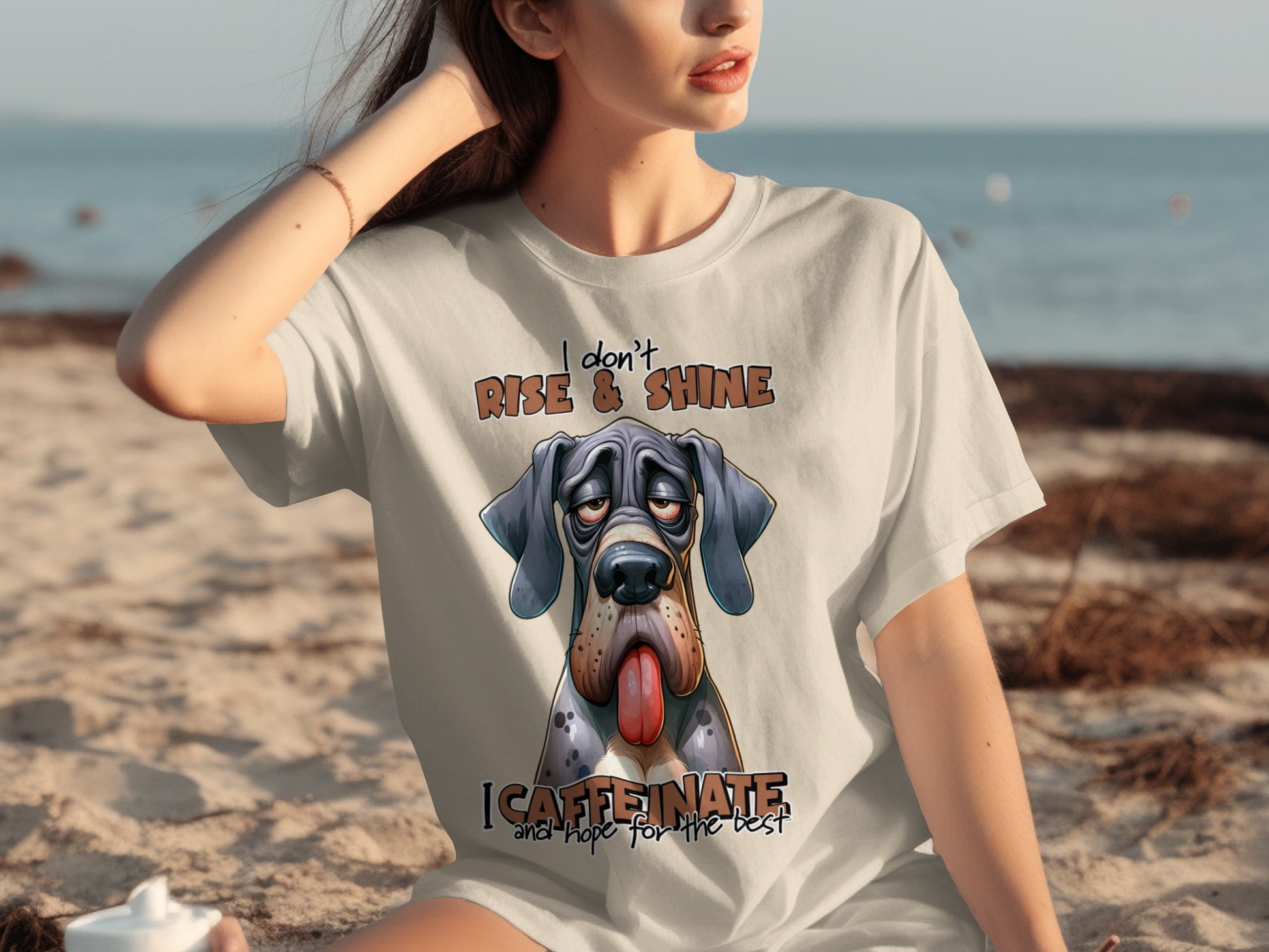 I Don't Rise and Shine I Caffeinate and Hope T-shirt