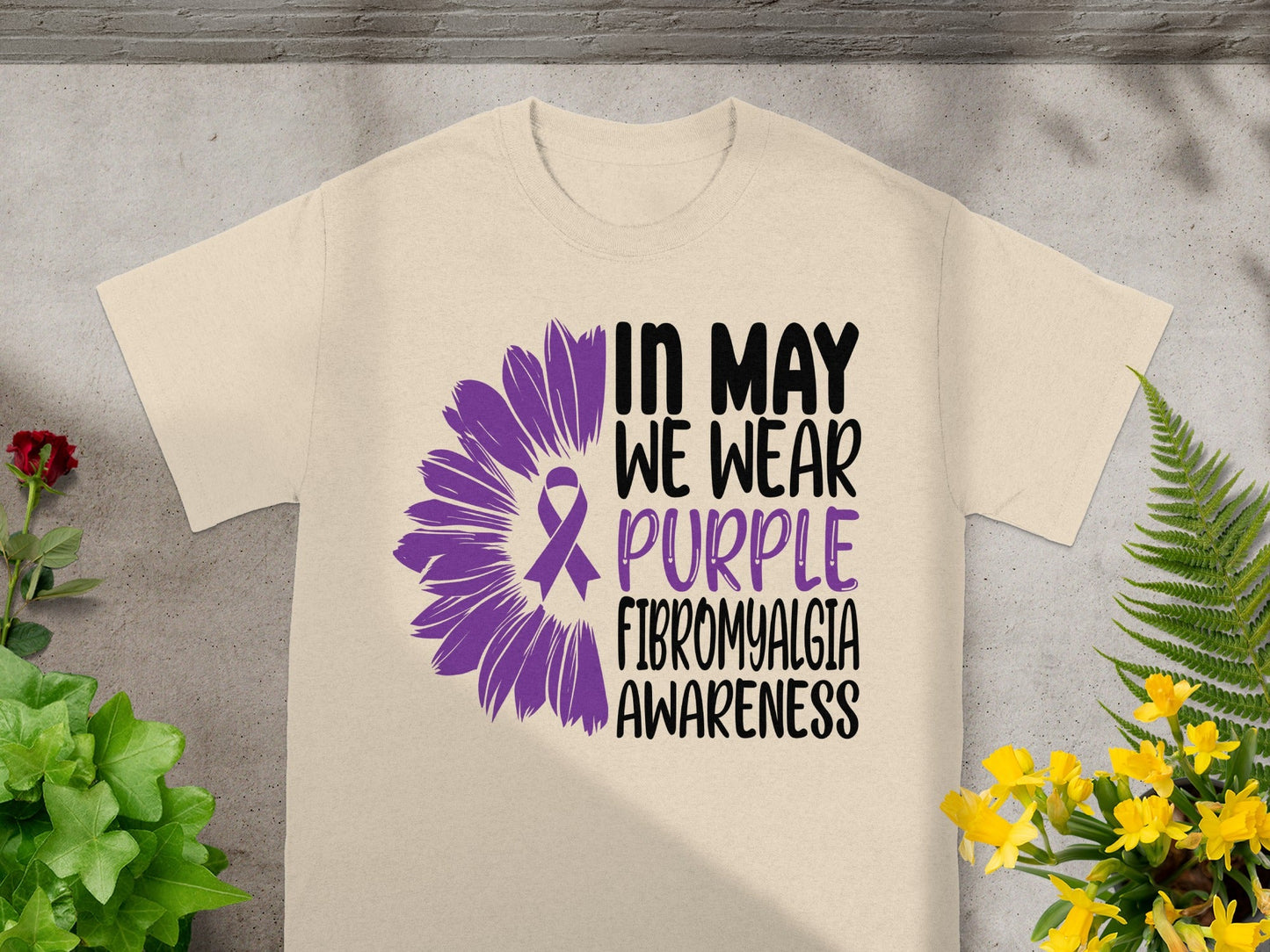 In May We Wear Purple Fibromyalgia Awareness Shirt