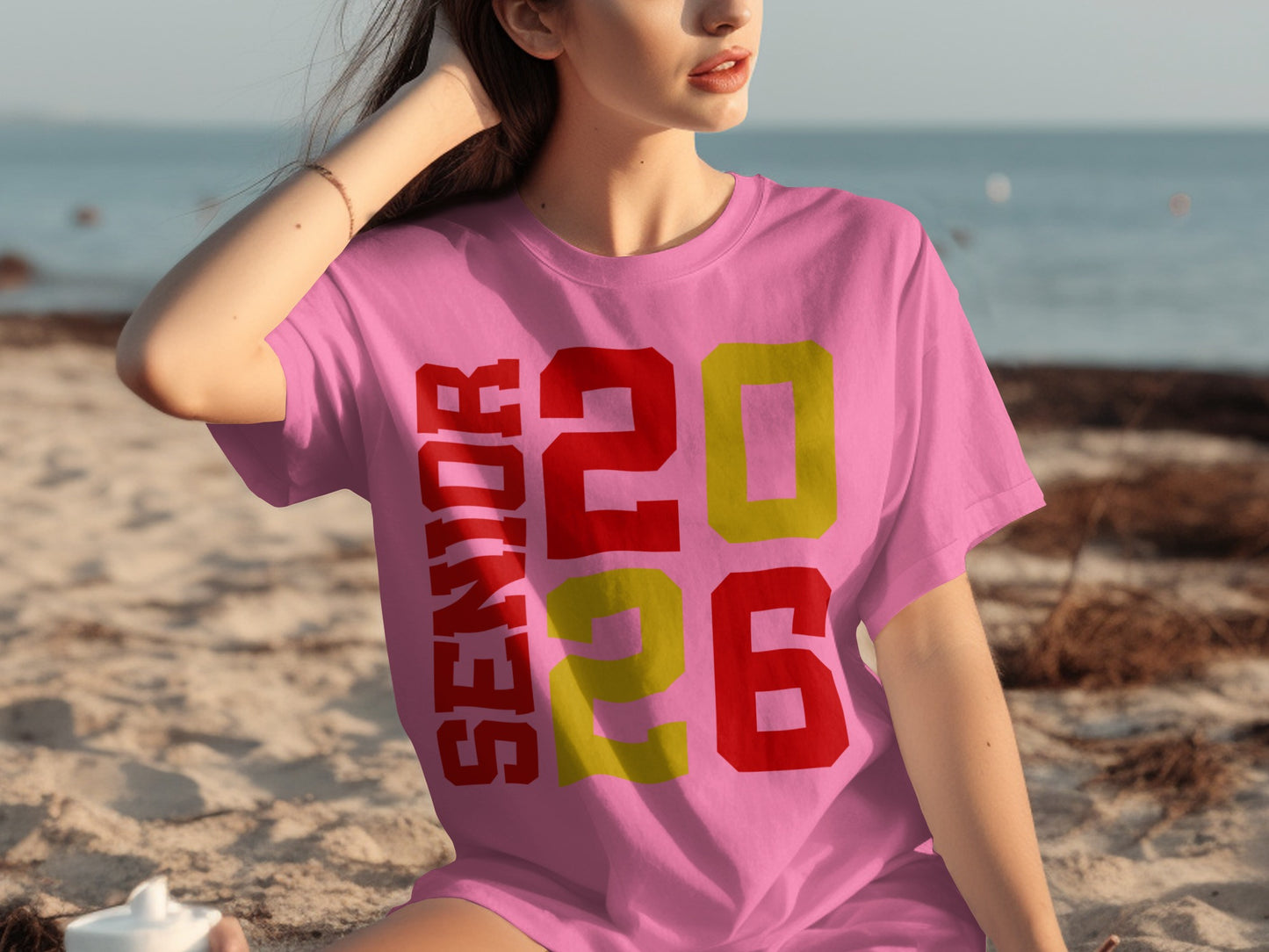Senior 2026 Bold Design Pink T-shirt
