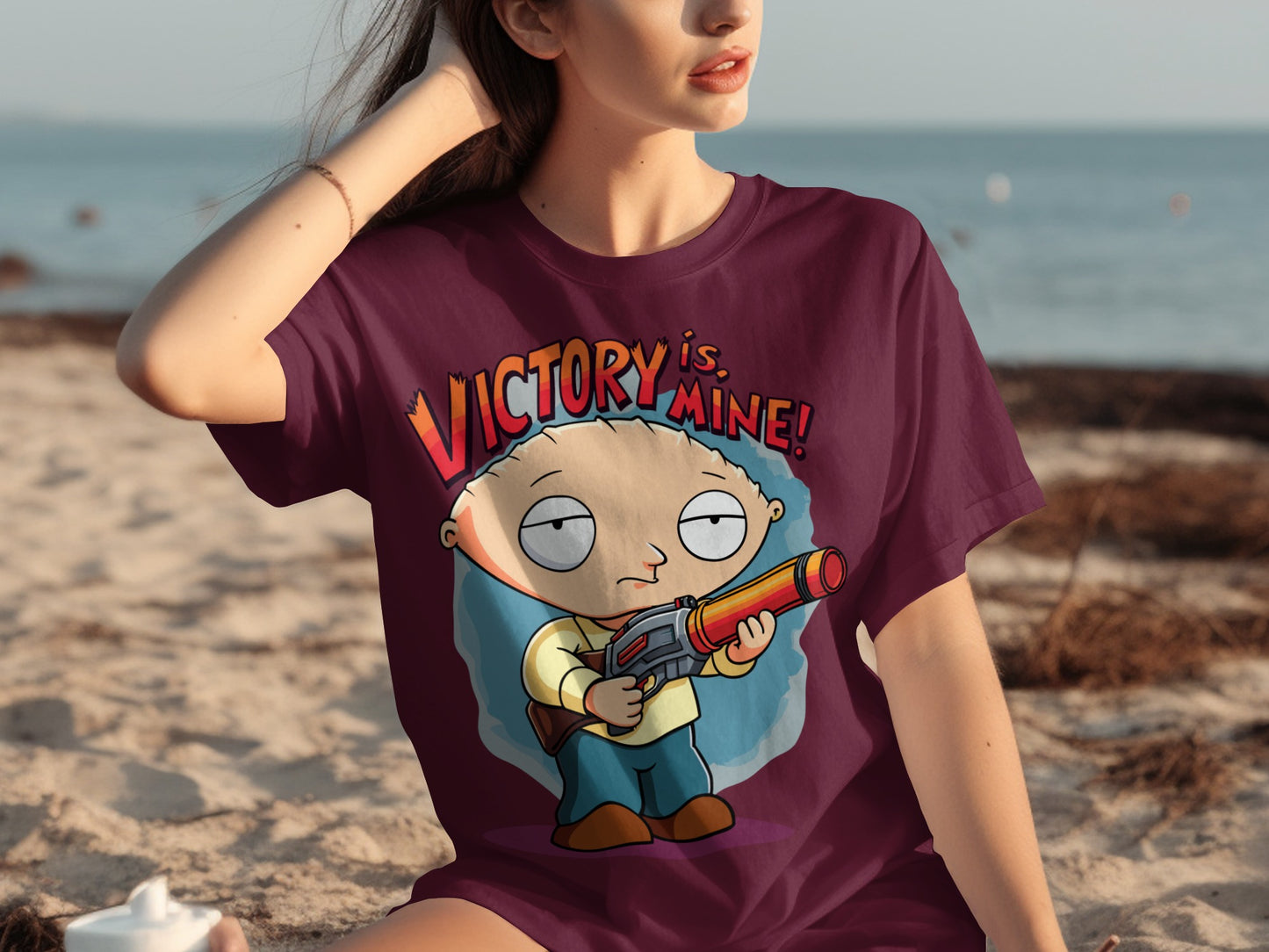 Stewie Griffin Victory is Mine Graphic T-Shirt