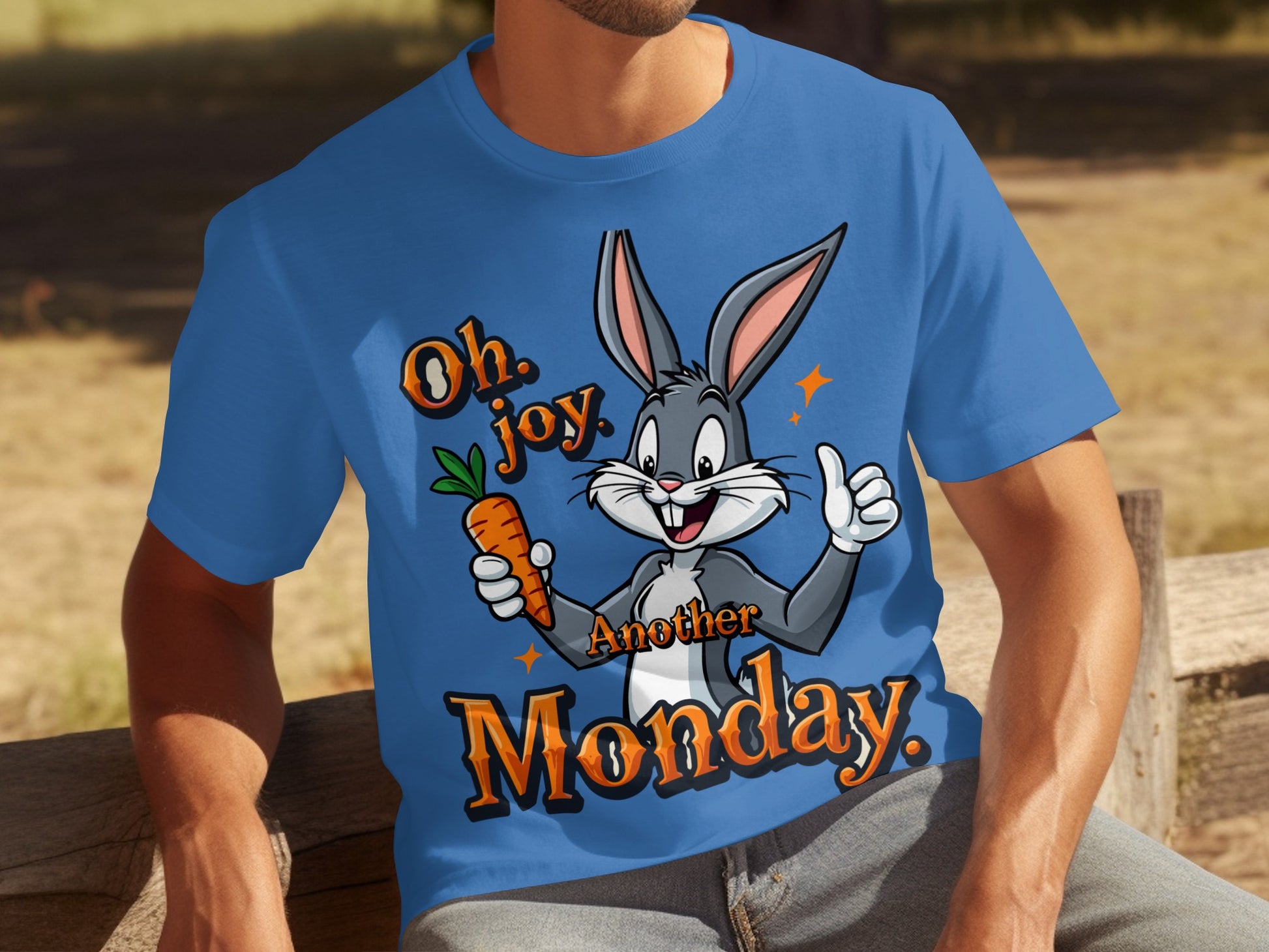 Oh Joy Another Monday Bugs Bunny Cartoon Tee