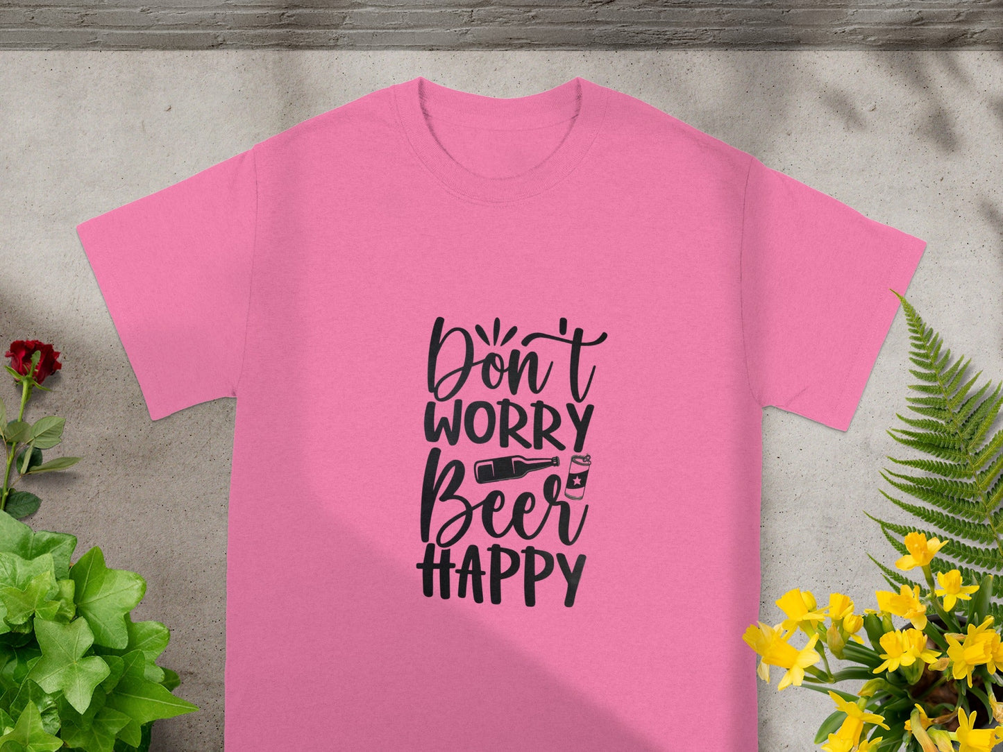 Don't Worry Beer Happy Graphic T-Shirt