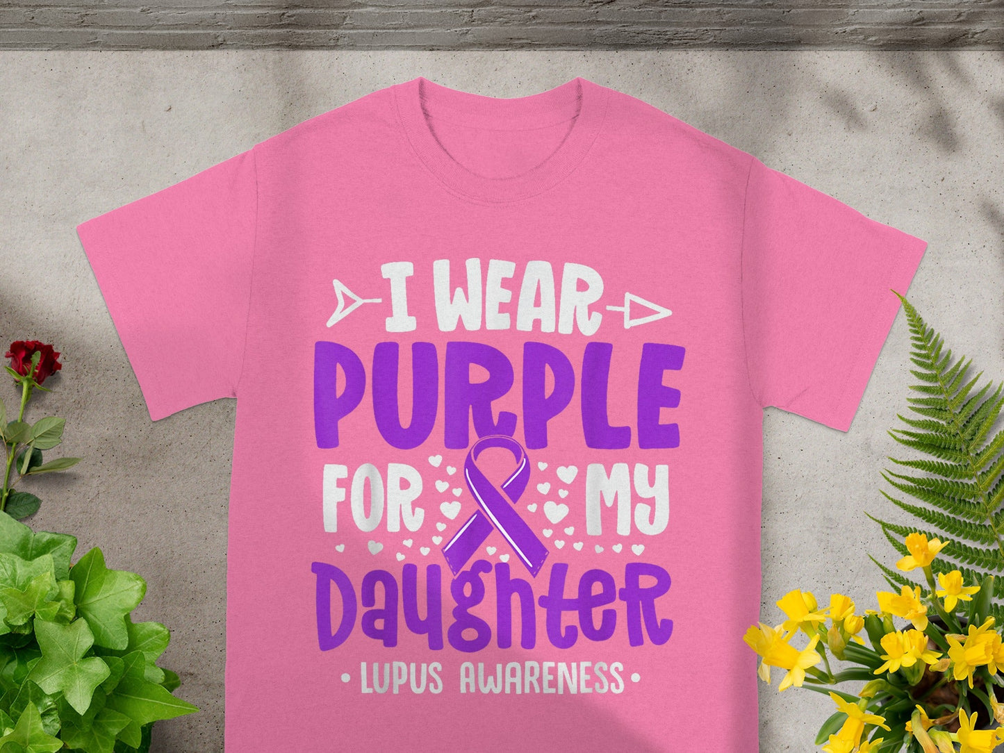 I Wear Purple For My Daughter Lupus Awareness T-shirt