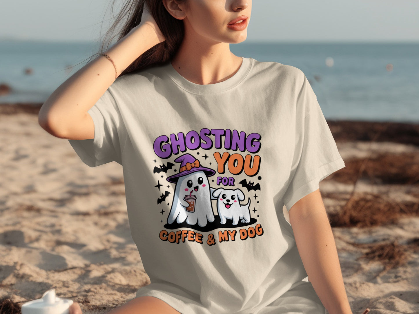 Ghosting You for Coffee and My Dog Halloween T-Shirt