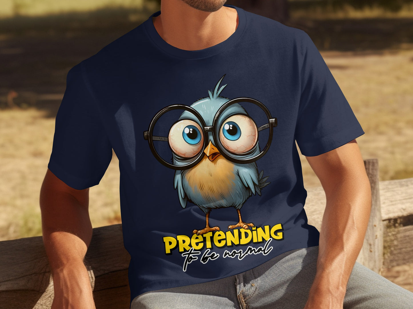 Cute Owl Pretending to be Normal Graphic Tee