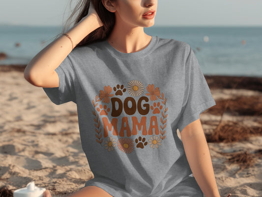Dog Mama Graphic Design T-Shirt for Dog Lovers