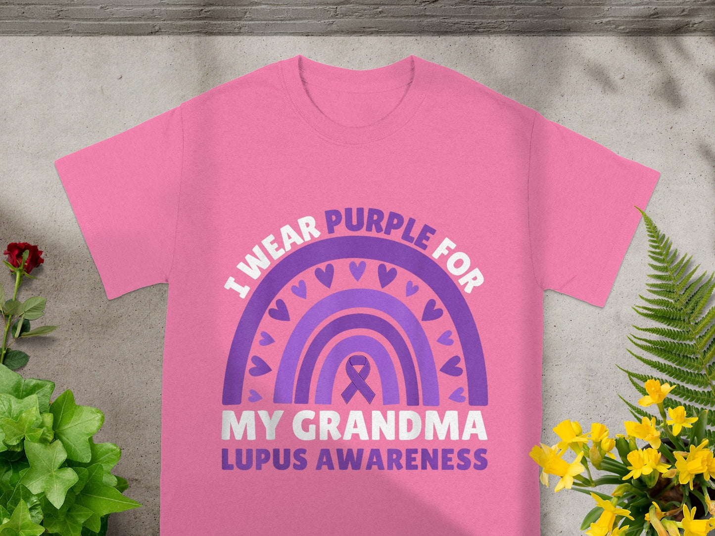 I Wear Purple For My Grandma Lupus Awareness Shirt