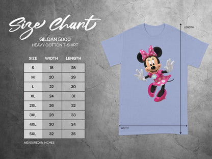 Gildan 5000 Size Chart SMLXL 2XL 3XL 4XL 5XL product type